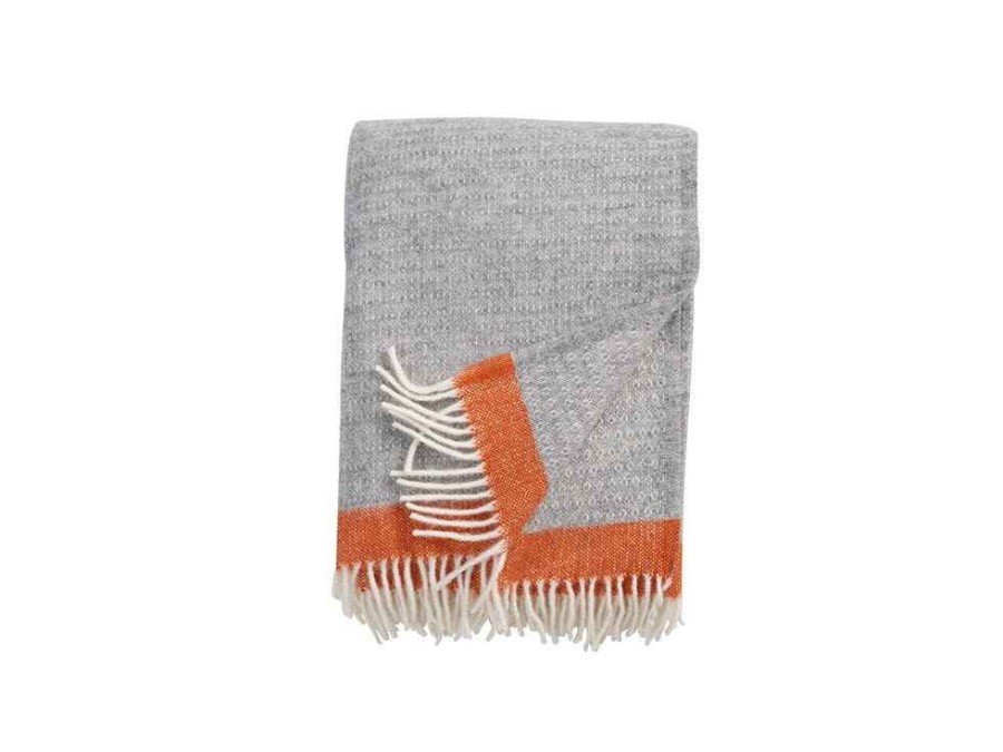 Bed & Bath Indigo Living Quilts & Throws | Hampus Eco Lambs Wool Throw, Orange