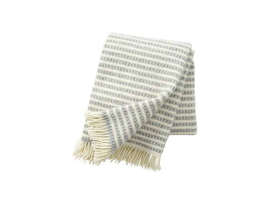 Bed & Bath Indigo Living Quilts & Throws | Olle Lambs Wool Throw, Light Grey